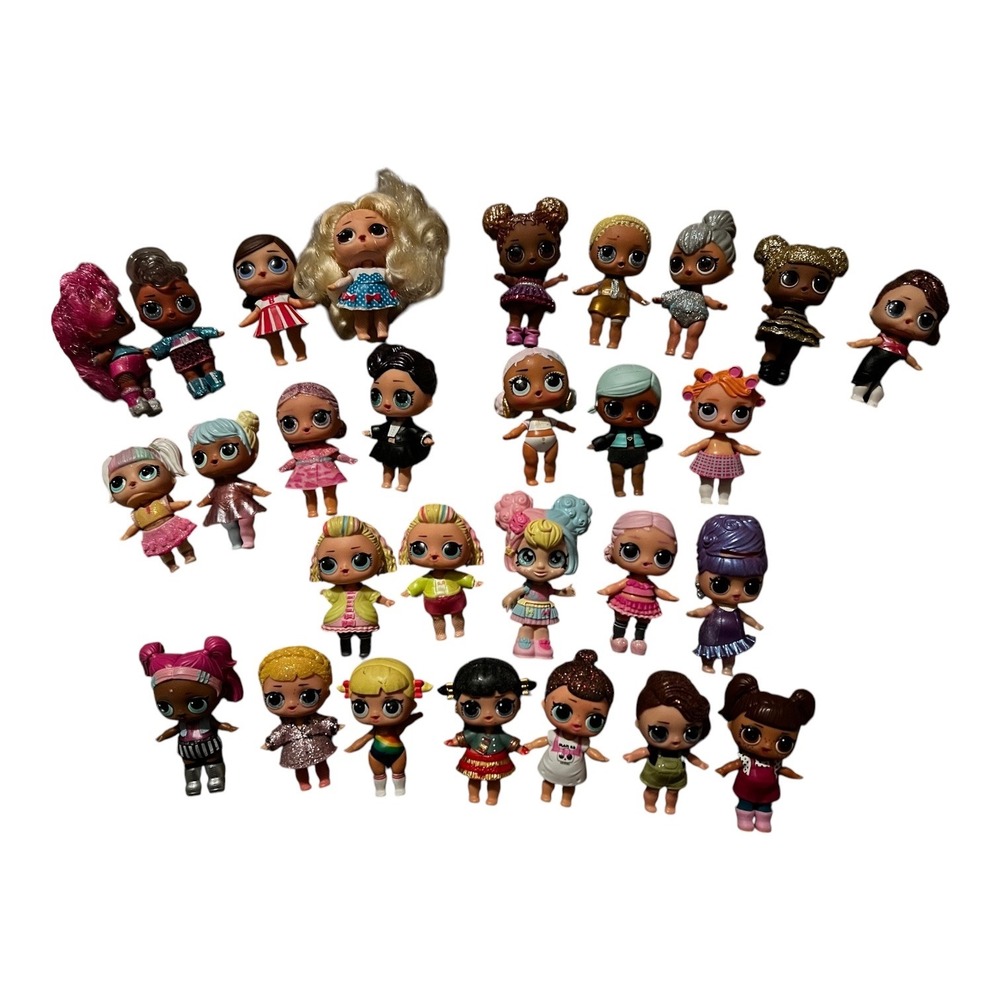 LOL Surprise Doll Lot 28 Piece Collection Glitter Fashion Figures Mixed Series